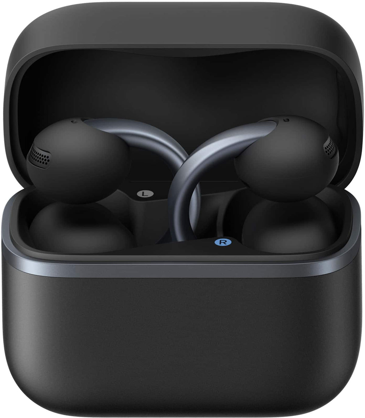 Anker - Soundcore AeroClip 2 Wireless Open-Ear Clip-On Bluetooth Earbuds - with Guinness Records-Certified Call Quality - Black