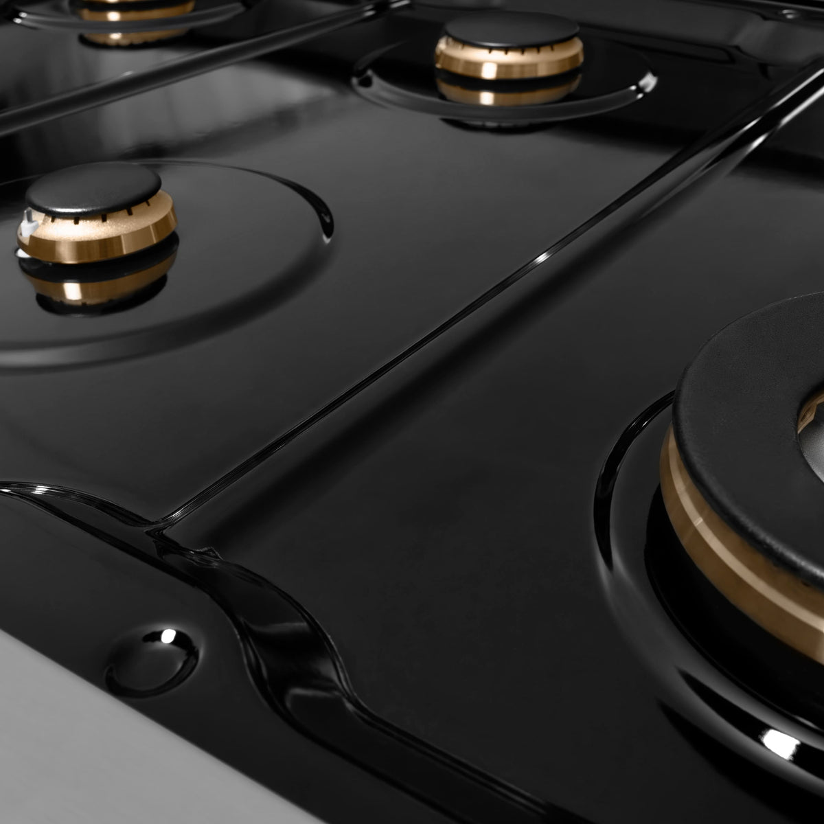 ZLINE - 36 in. Wide 6 Burner Classic Gas Rangetop with  and Porcelain Cooktop in Stainless Steel (RT-BR-36) - Stainless Steel