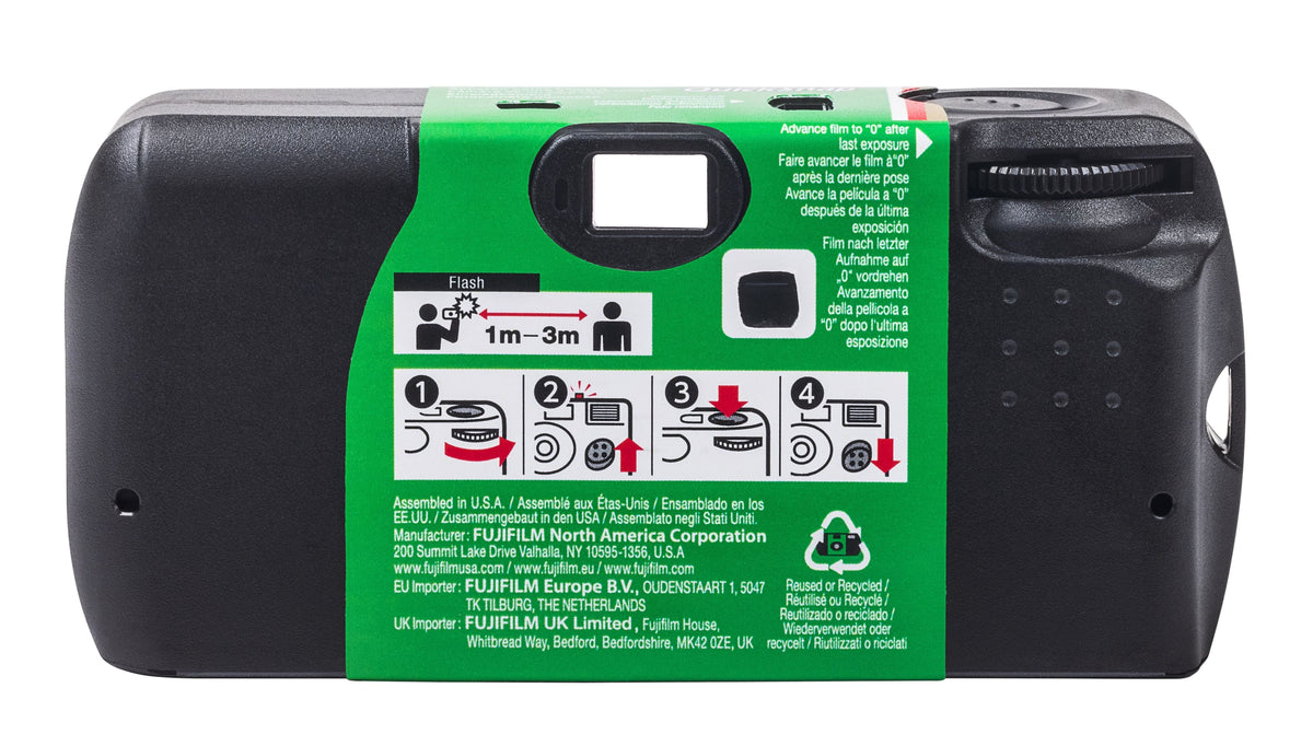 Fujifilm - Quicksnap Flash 400 Single-Use Camera with Flash - 2 pack - Green
