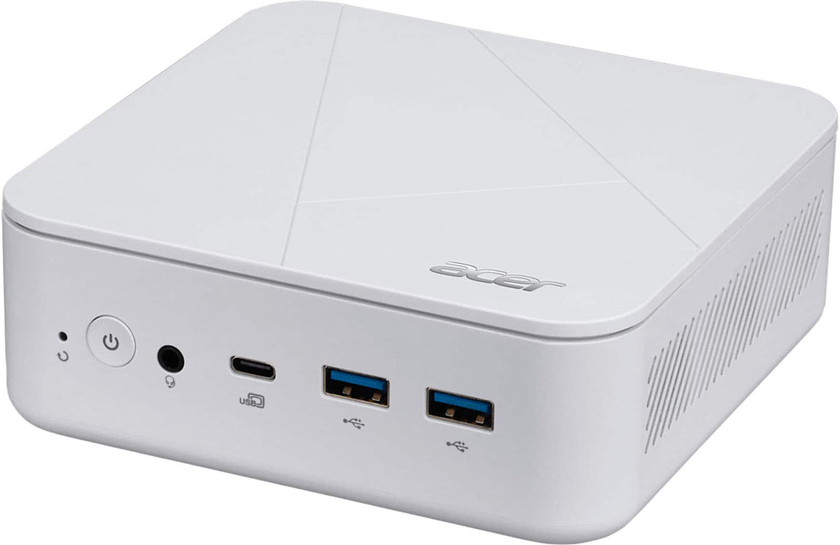 Acer - Revo Box RB102-13N0U-UB30 Mini PC Desktop - Intel Processor N150 2025 - 8GB DDR4 Memory - 512GB Storage - White