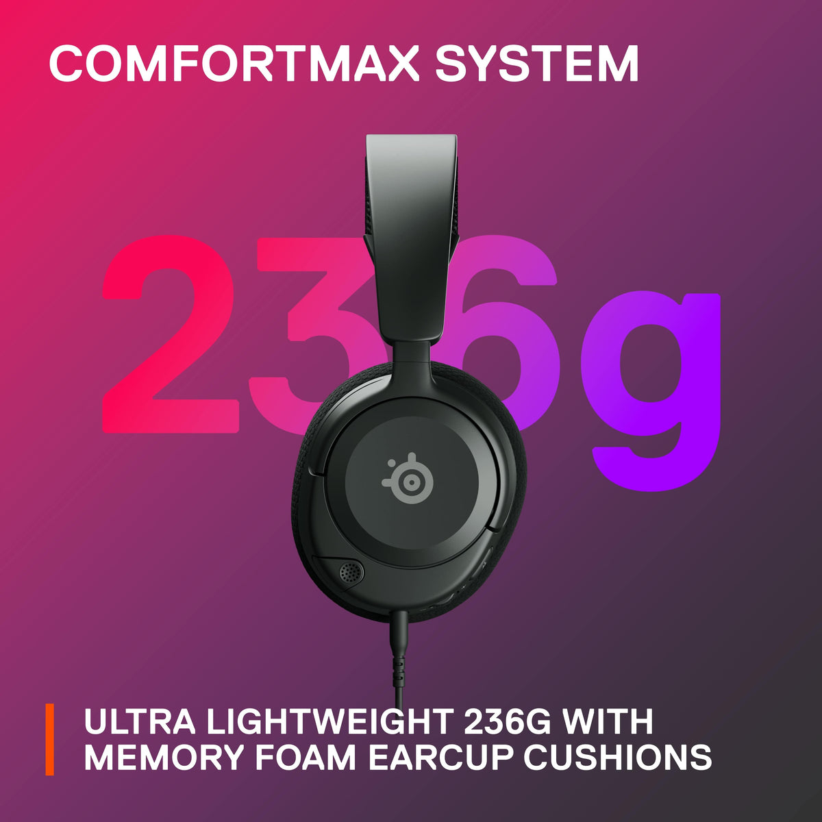 SteelSeries - Arctis Nova 1 Wired Gaming Headset for PC, PS5, and PS4 - Black