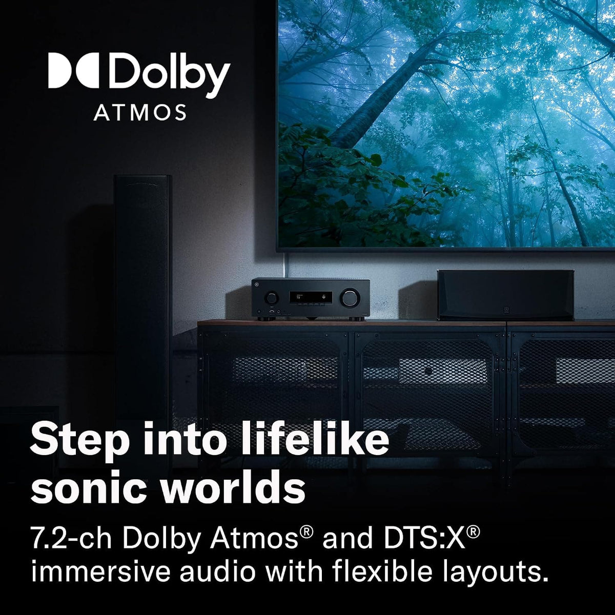 Yamaha - RX500ABL 7.2ch 8K Home Theater AV Receiver with Dolby Atmos (2026) - Black