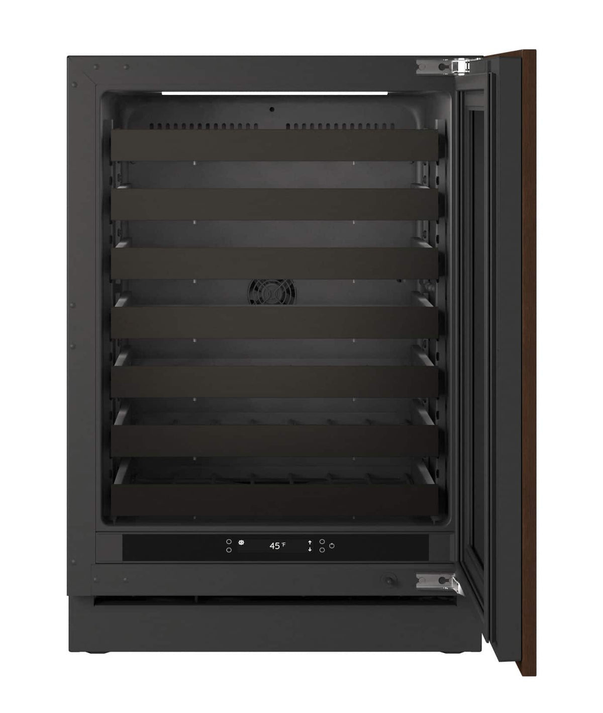 U-Line - 24"W. 5.1 Cu.Ft. Built-In Wine Refrigerator-Panel Ready - Integrated Solid