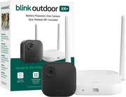 Blink - Outdoor XR+ - Extended Range Battery-Powered Outdoor 4 Camera with 10x security coverage - 1 camera system - Black