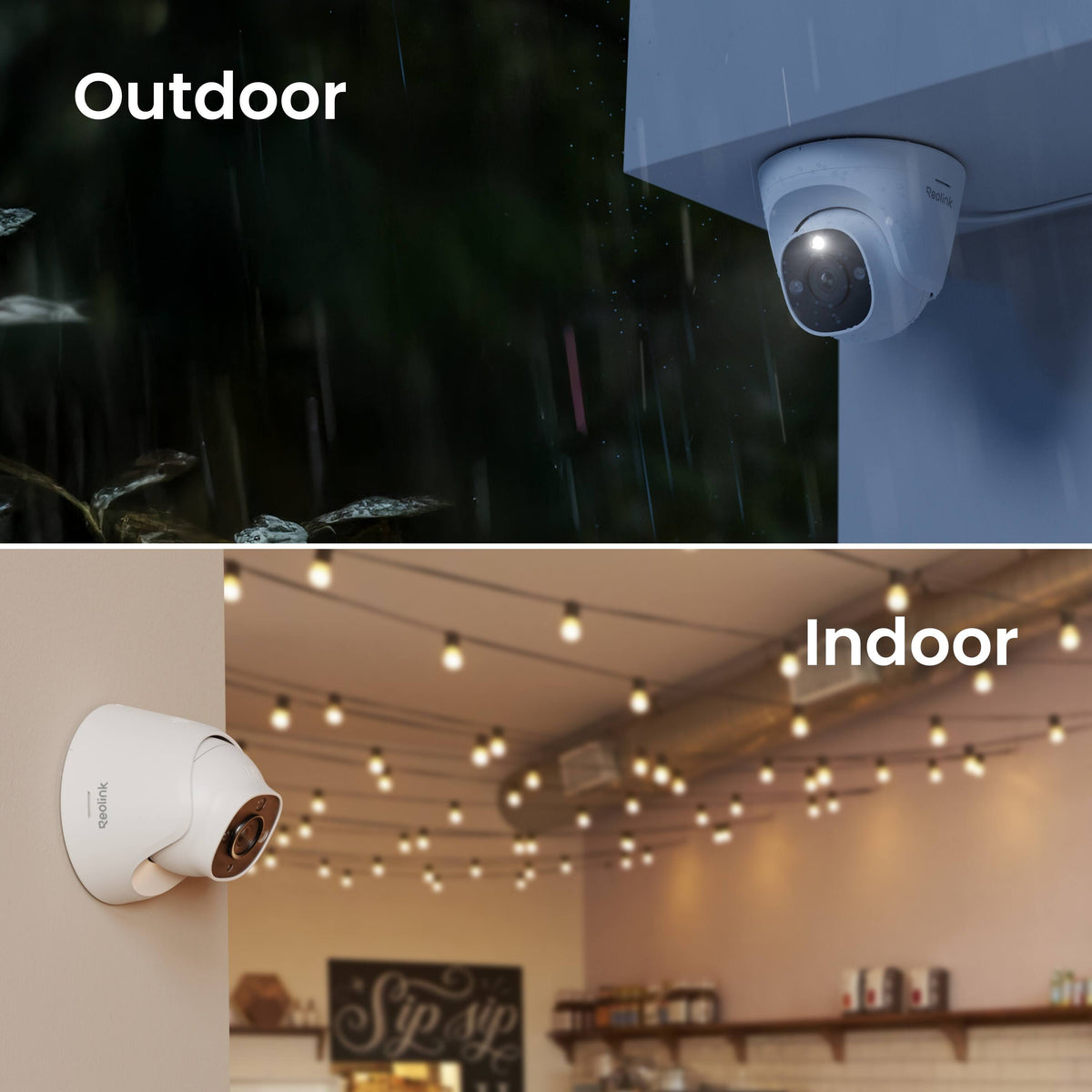 Reolink - 8-Channel, 4 - Dome Camera Indoor/Outdoor 4K 8MP PoE 2TB Smart NVR Security Surveillance System - White