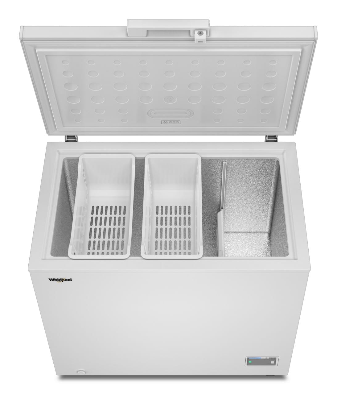 Whirlpool - 9 cu. ft. Chest Freezer with 2 Storage Baskets - White