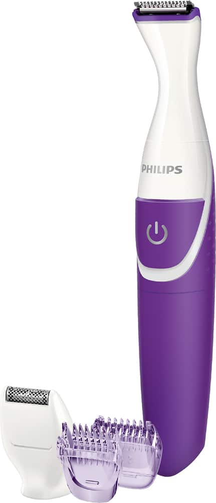 Philips - BikiniGenie Bikini Trimmer - White/Purple