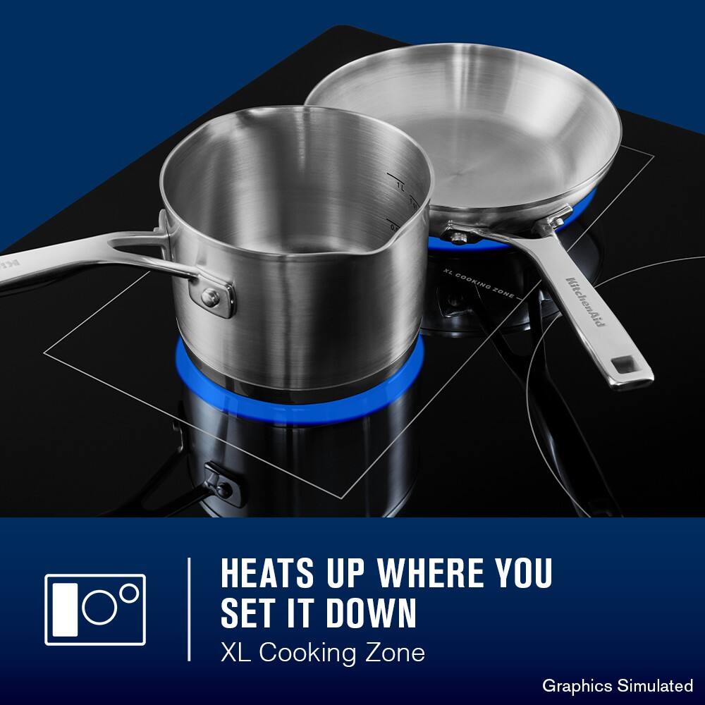 Maytag - 30 in. Wide 4 element Electric Induction Cooktop with Power Boost - Black