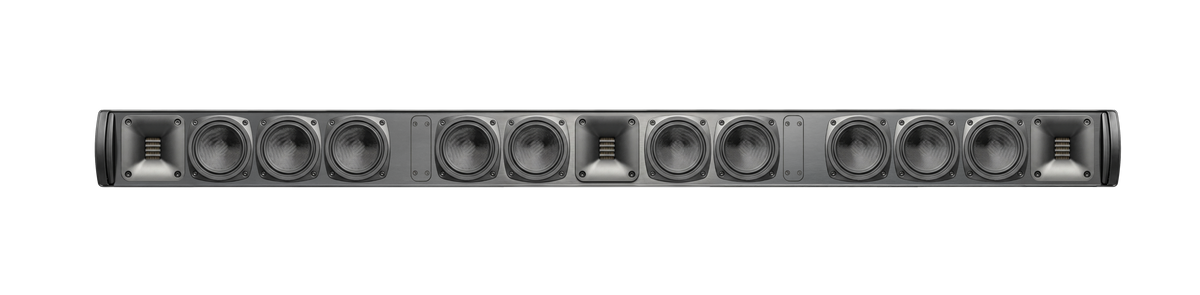 MartinLogan - Discrete Cinema SB75 2.5-Way Passive Soundbar, with Gen2 FMT and Ten 4" Woofers, Designed to fit 75" TV's and above - Black