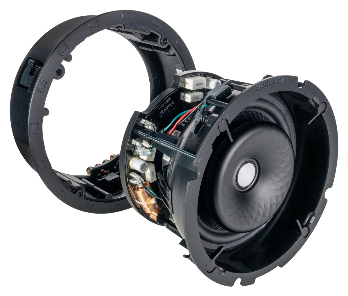 Sonance - VX86R SST SINGLE SPEAKER - Visual Experience Series 8" 2-Way Single Stereo In Ceiling Speaker (Each) - Paintable White