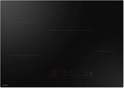 Samsung - 30" Induction Cooktop with Anti-Scratch Matte Glass and Sync Burners - Black