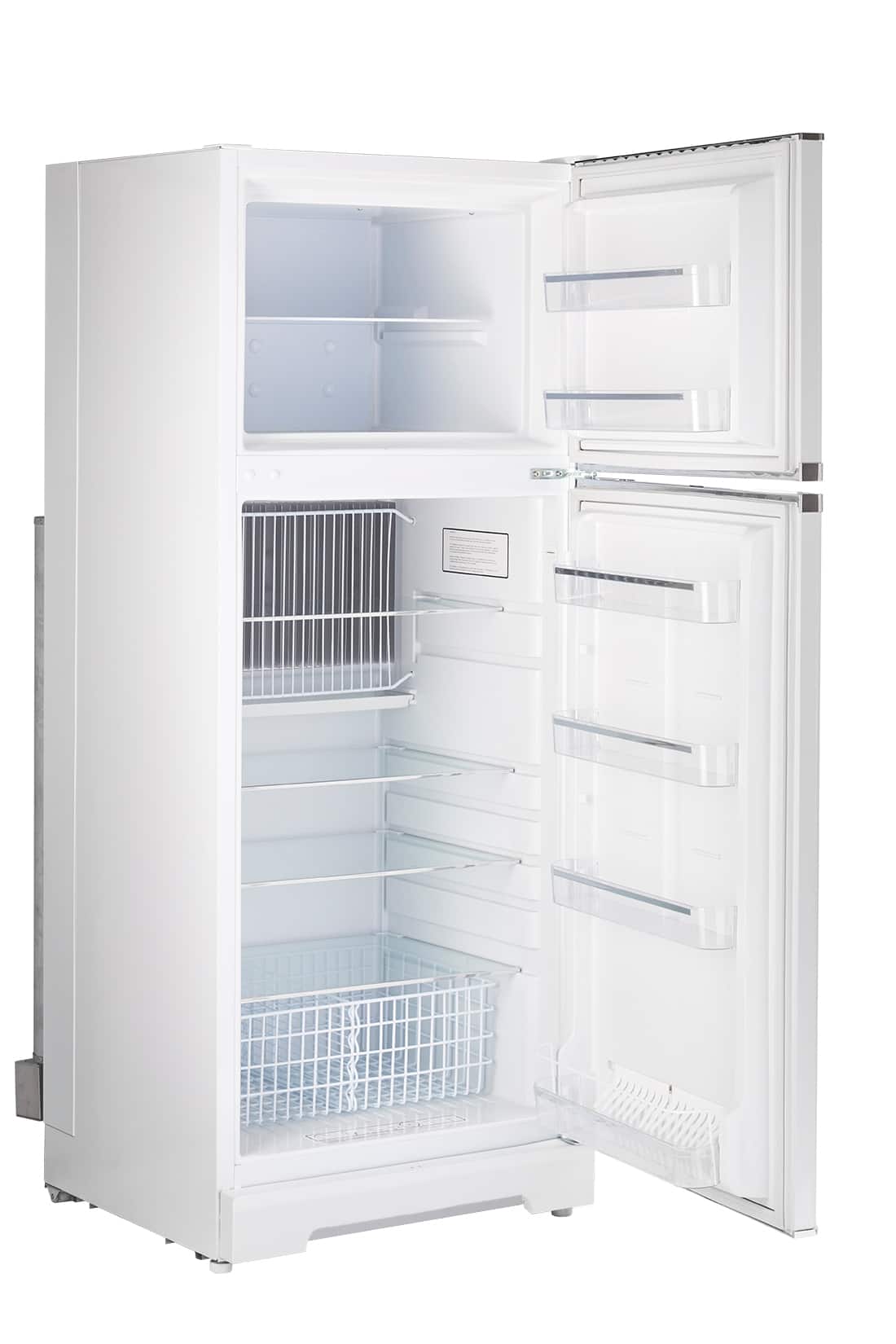 Unique Appliances - 28 in. Wide Off-Grid Classic Retro 27.2 in. 14 cu. ft. Propane Top Freezer Refrigerator - Marshmallow White