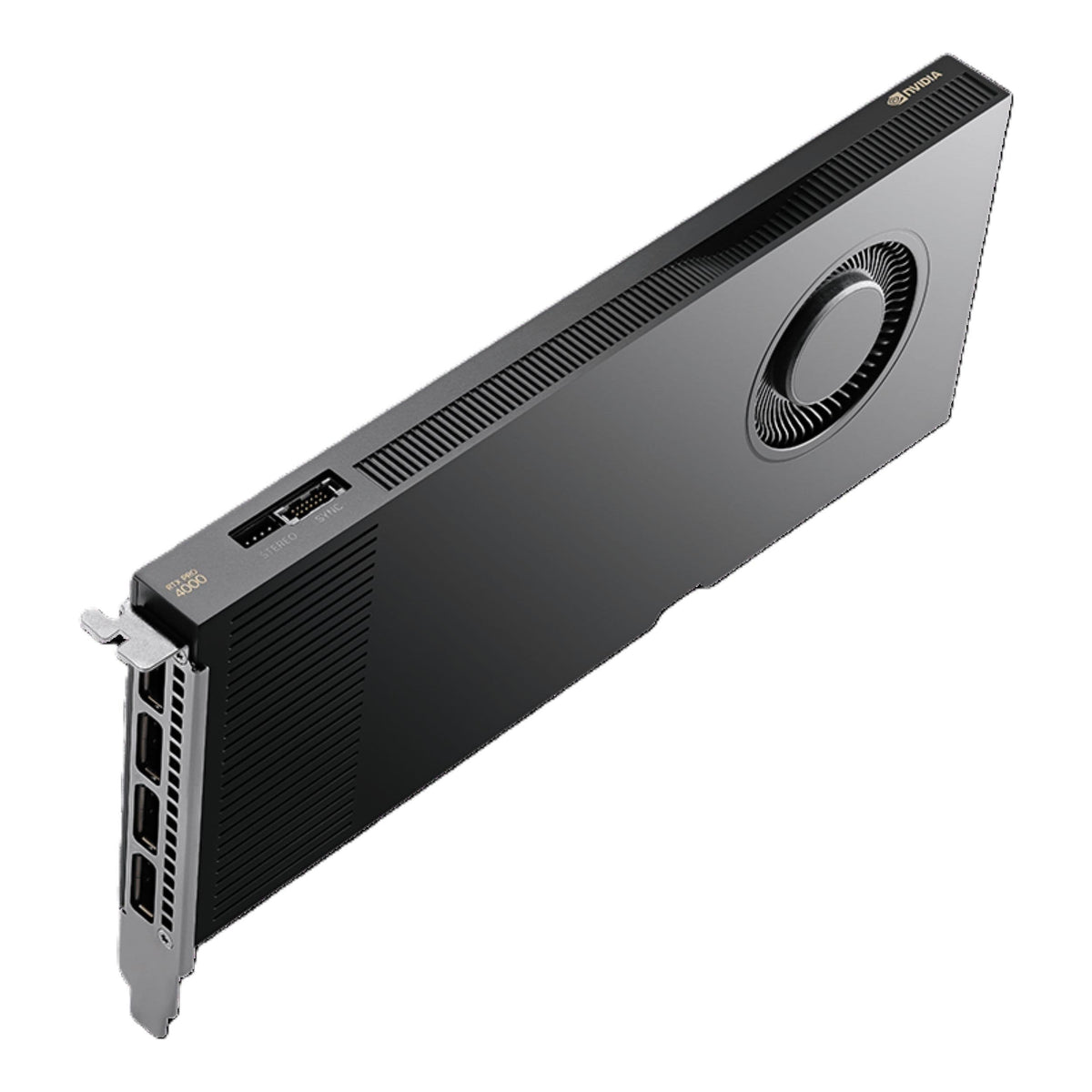 PNY - NVIDIA RTX PRO 4000 Blackwell Architecture 24GB GDDR7 PCI Express 5.0 Graphics Card - Black