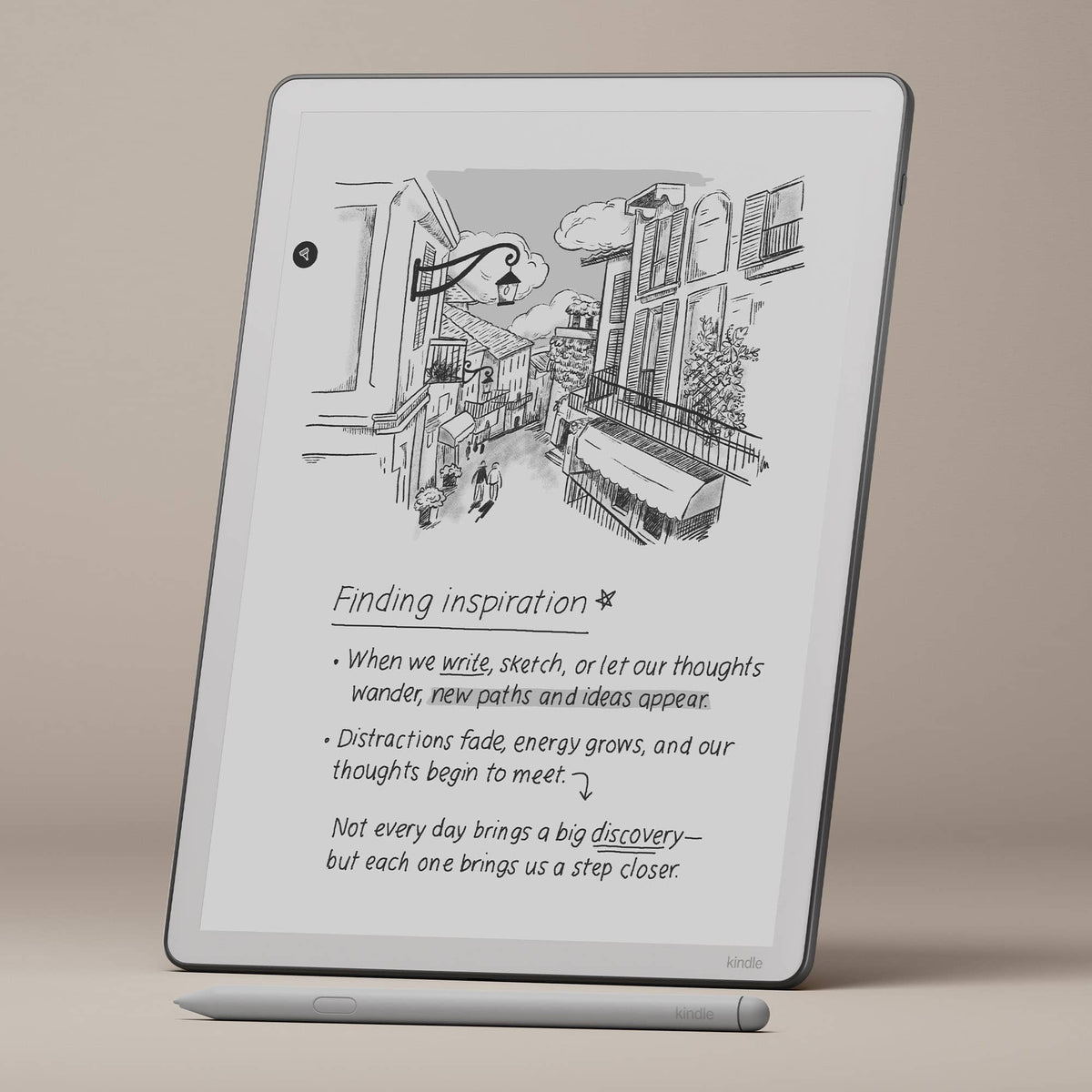 Amazon - Kindle Scribe 64GB (newest model) 11” paper-like display with front light, Write in notebooks, docs, and books - 2025 - Graphite