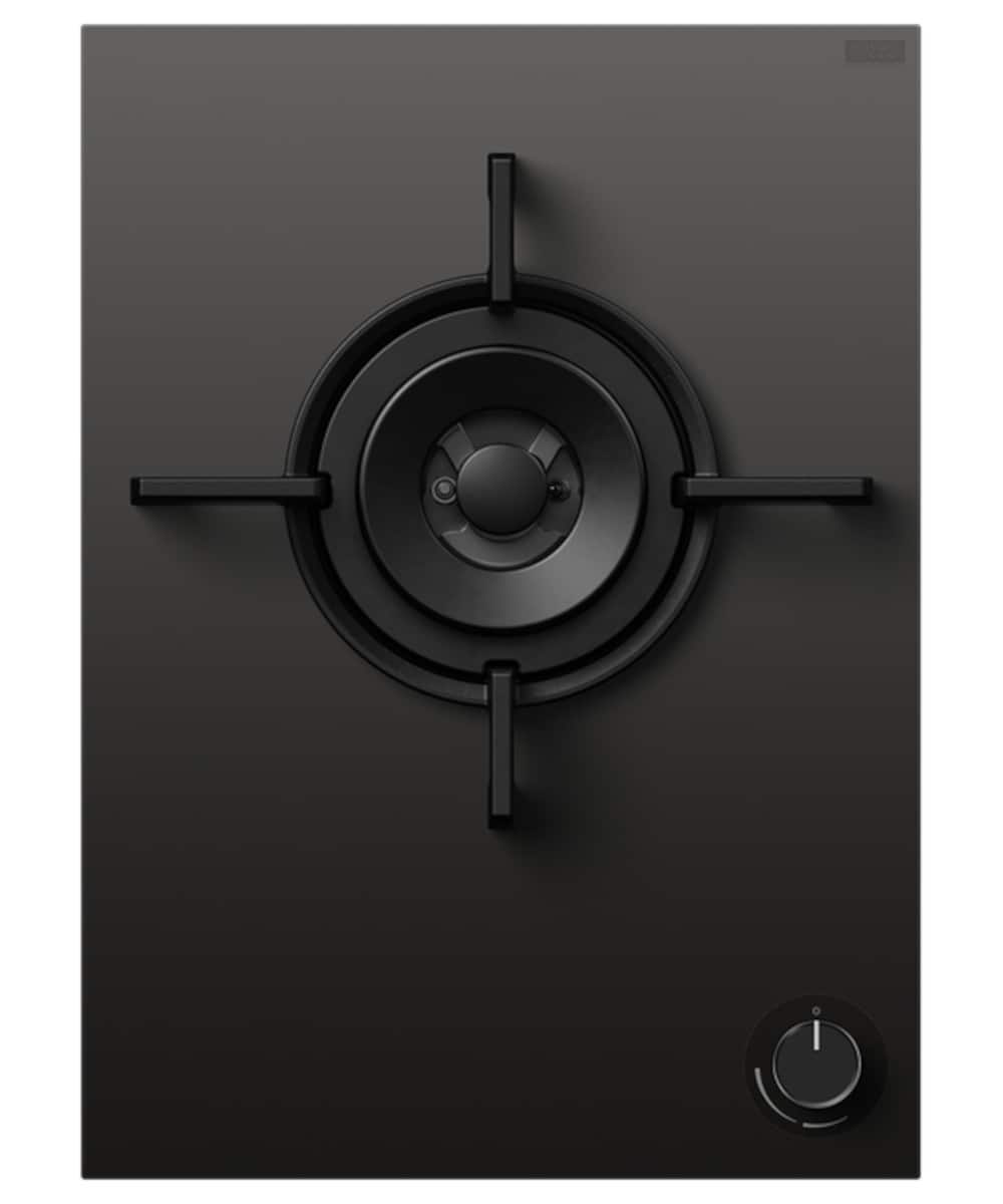 Fisher & Paykel - 15 in. Wide 1 Burner Gas on glass modular cooktop  LPG - Black
