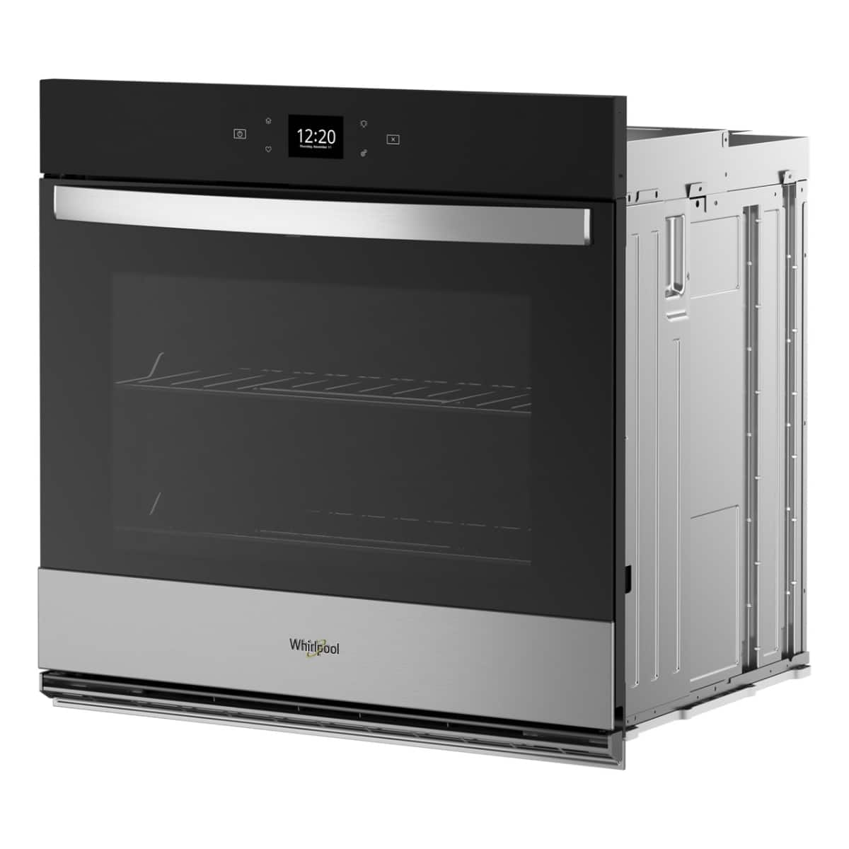 Whirlpool - 4.3 Cu. Ft. Single Wall Oven with Air Fry When Connected .- Fingerprint Resistant - Stainless Steel
