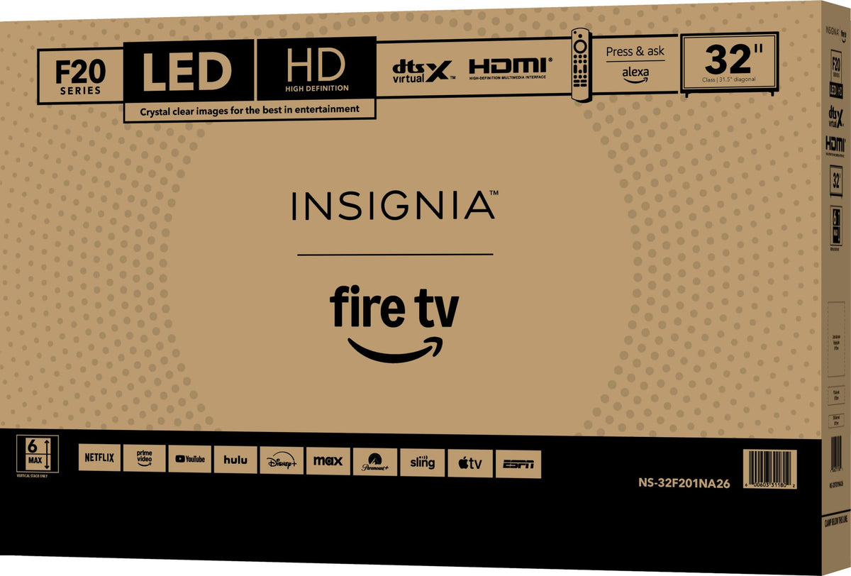 Insignia™ - 32" Class F20 Series LED HD (720p) Smart Fire TV