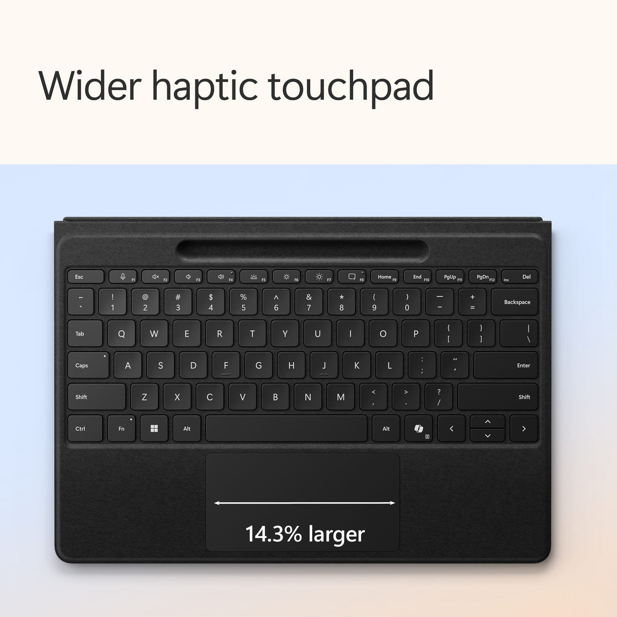 Microsoft - Surface Slim Pen (2nd Edition) and Pro 13" Flex Keyboard for Pro 13" (11th Edition), Pro 9, Pro 8 - Black