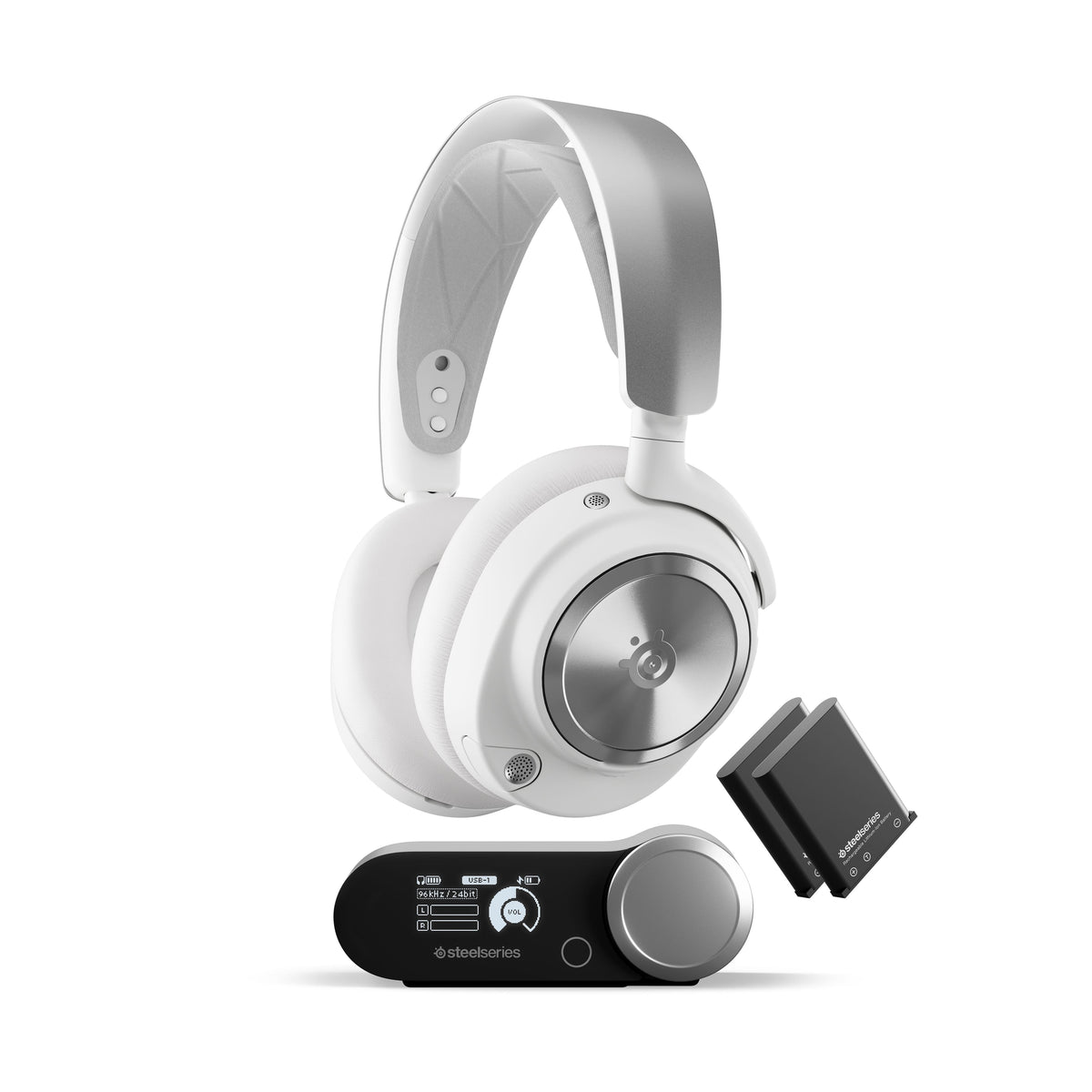 SteelSeries - Arctis Nova Pro Wireless Multi Gaming Headset for PC, PS5, PS4, Switch - White