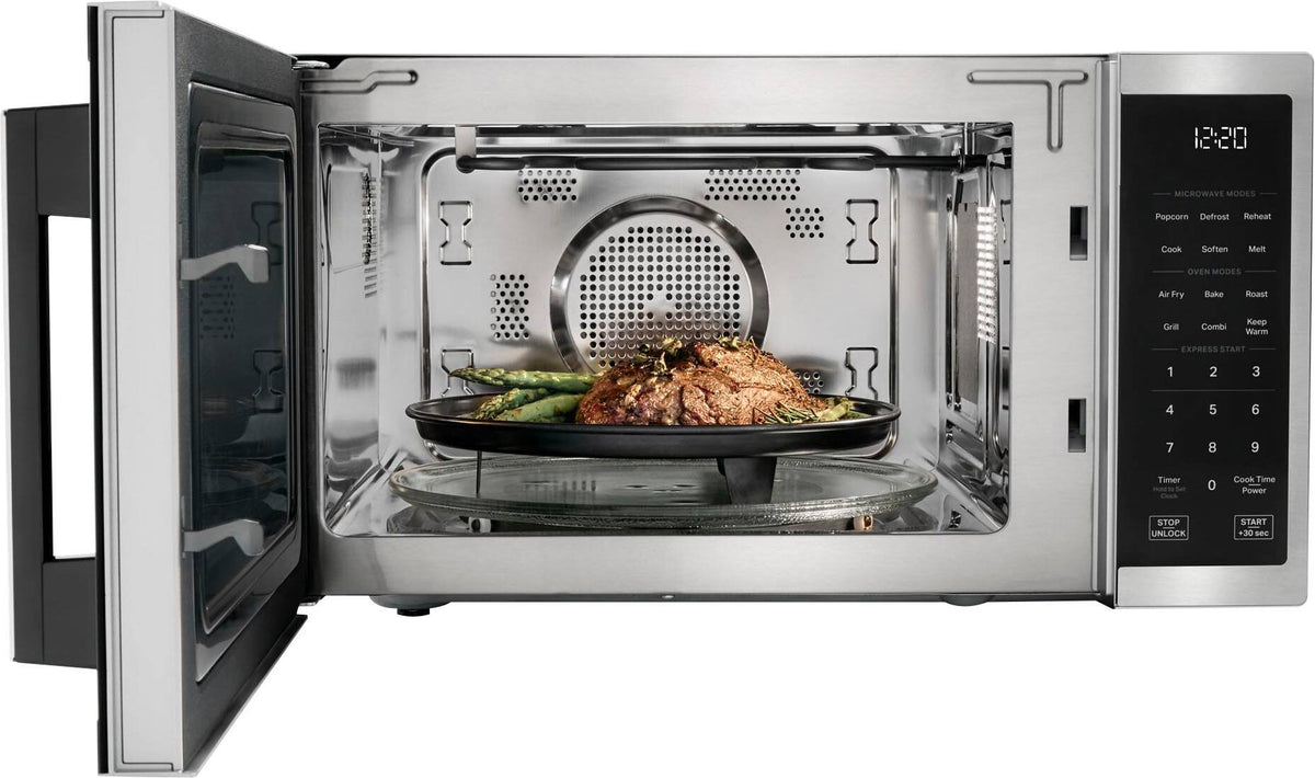 Whirlpool - 1.0 cu. ft. All-In-One Multifunctional Countertop Microwave With Air Fry - 900 watt - Stainless Steel