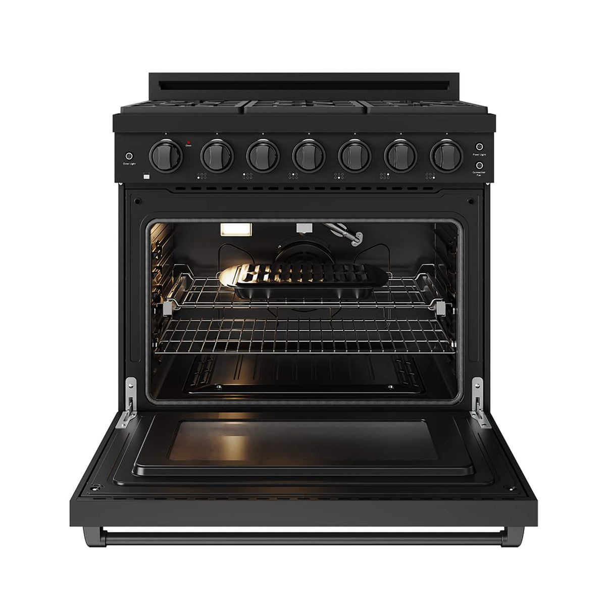 36 in. Wide 6 Burner Gordon Ramsay Series by Thor Kitchen 6.0 Cu. Ft Freestanding Gas Range - Black