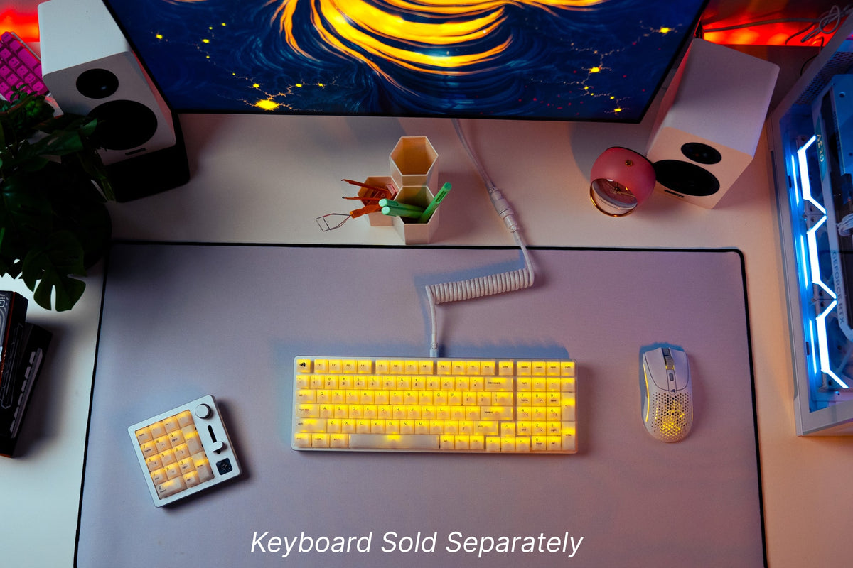 Glorious - Polychroma Translucent Universal RGB Keycaps for 100% 85% 80% TKL 60% Compact 75% Mechanical Keyboards - Translucent V2