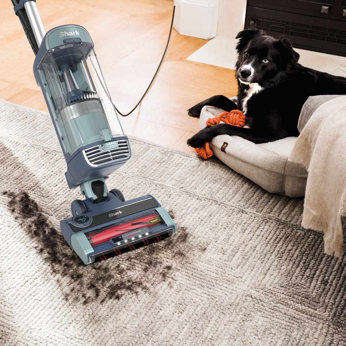 Shark - Vertex Pet Powered Lift-Away Upright Vacuum - Hawaiian Grey