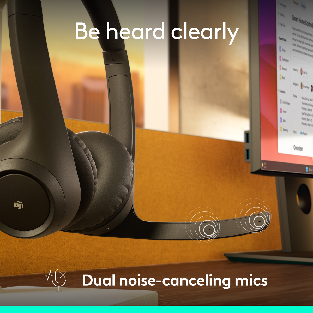 Logitech - Zone 305 for Business, Wireless Headset With Native Bluetooth for Microsoft Teams - Graphite