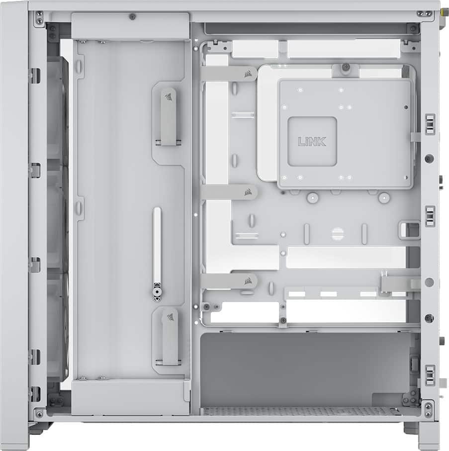 CORSAIR - FRAME 4000D WOOD RS Modular High Airflow Mid-Tower PC Case - White & Oak