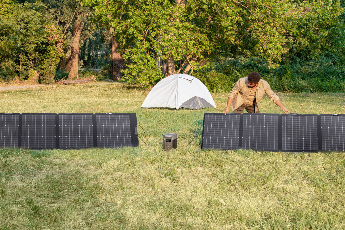 EcoFlow - NextGen 220W Bifacial Portable Solar Panel - Black