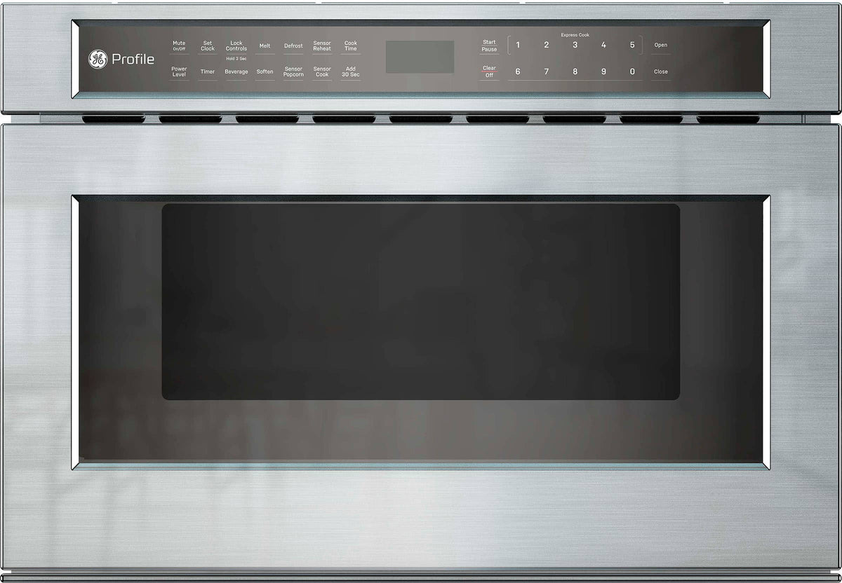 GE Profile - 1.2 Cu. Ft. Built-In Microwave Drawer Oven with Sensor Cooking and Flush Installation Capability - Stainless Steel