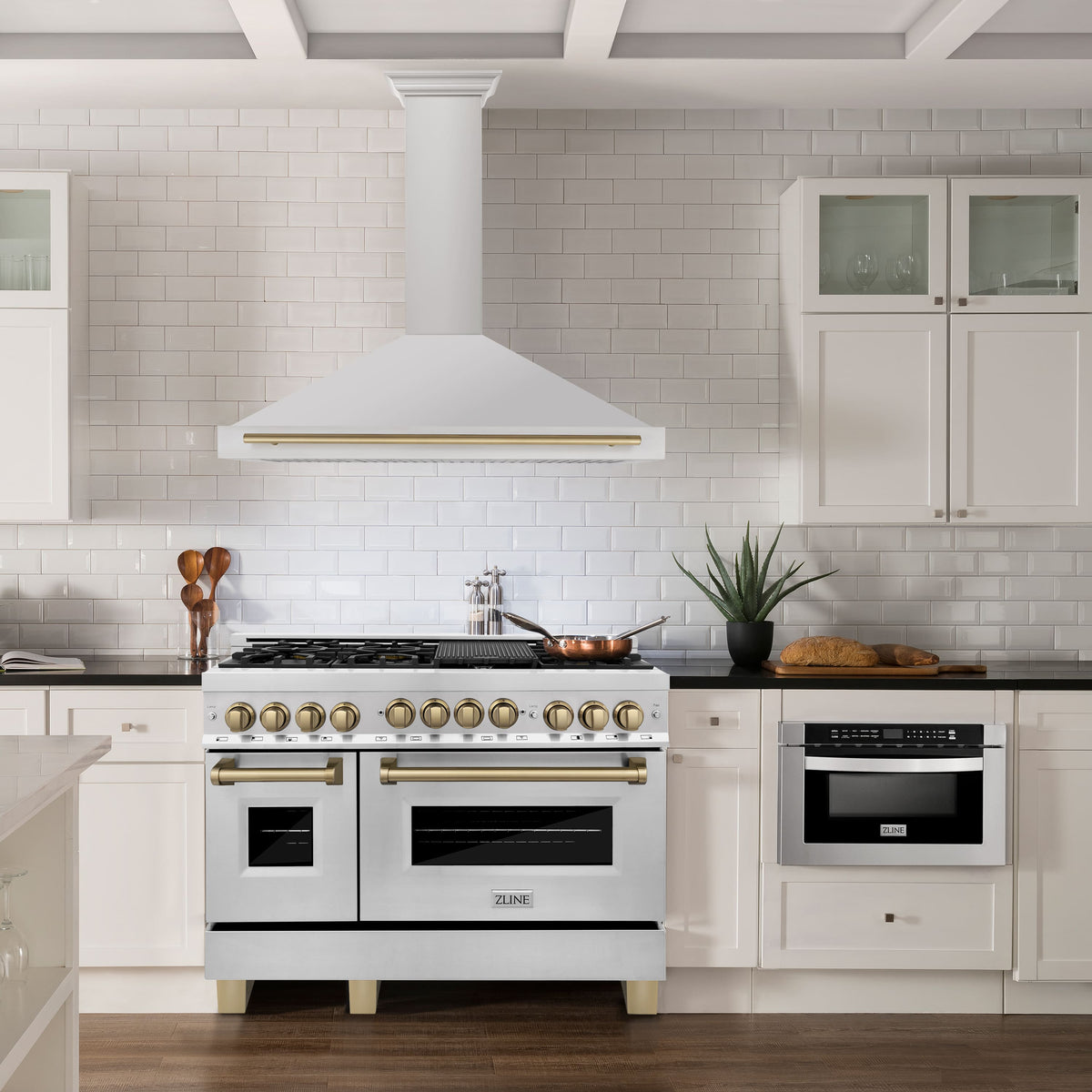 ZLINE Autograph Edition - 48 inches - Externally Vented - Wall Range Hood - Stainless Steel