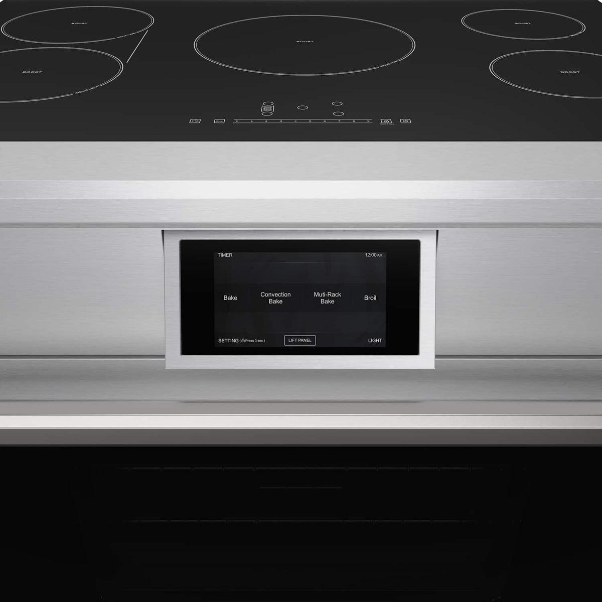 Thor Kitchen - 6 Cu Ft. Freestanding Induction Range with Air Fry - Stainless Steel