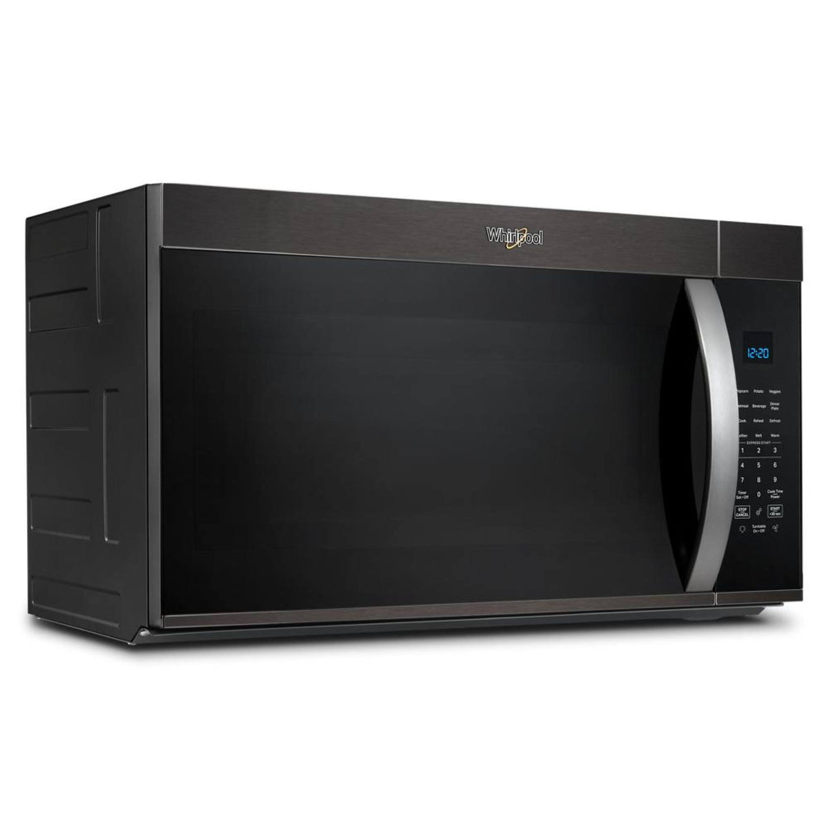 Whirlpool - 1.9 Cu. Ft. Over-the-Range Microwave with Sensor Cooking - Black Stainless Steel