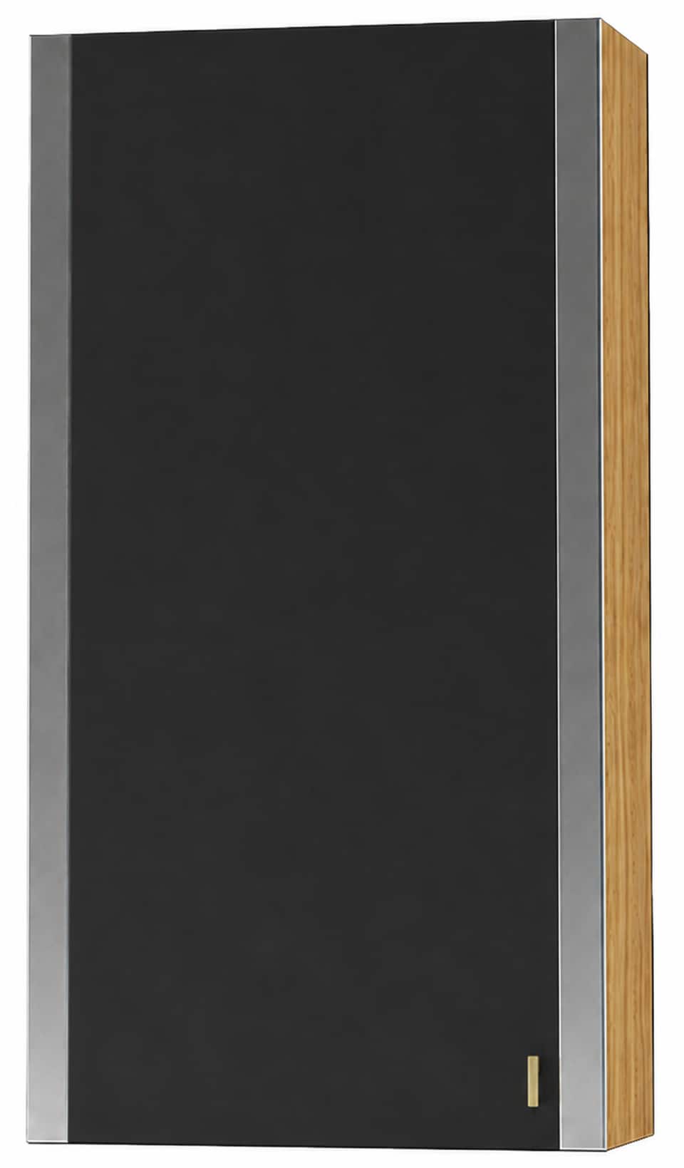 AGA - 18W x 36H x 13D Upper Cabinet - LH - Oak - Black