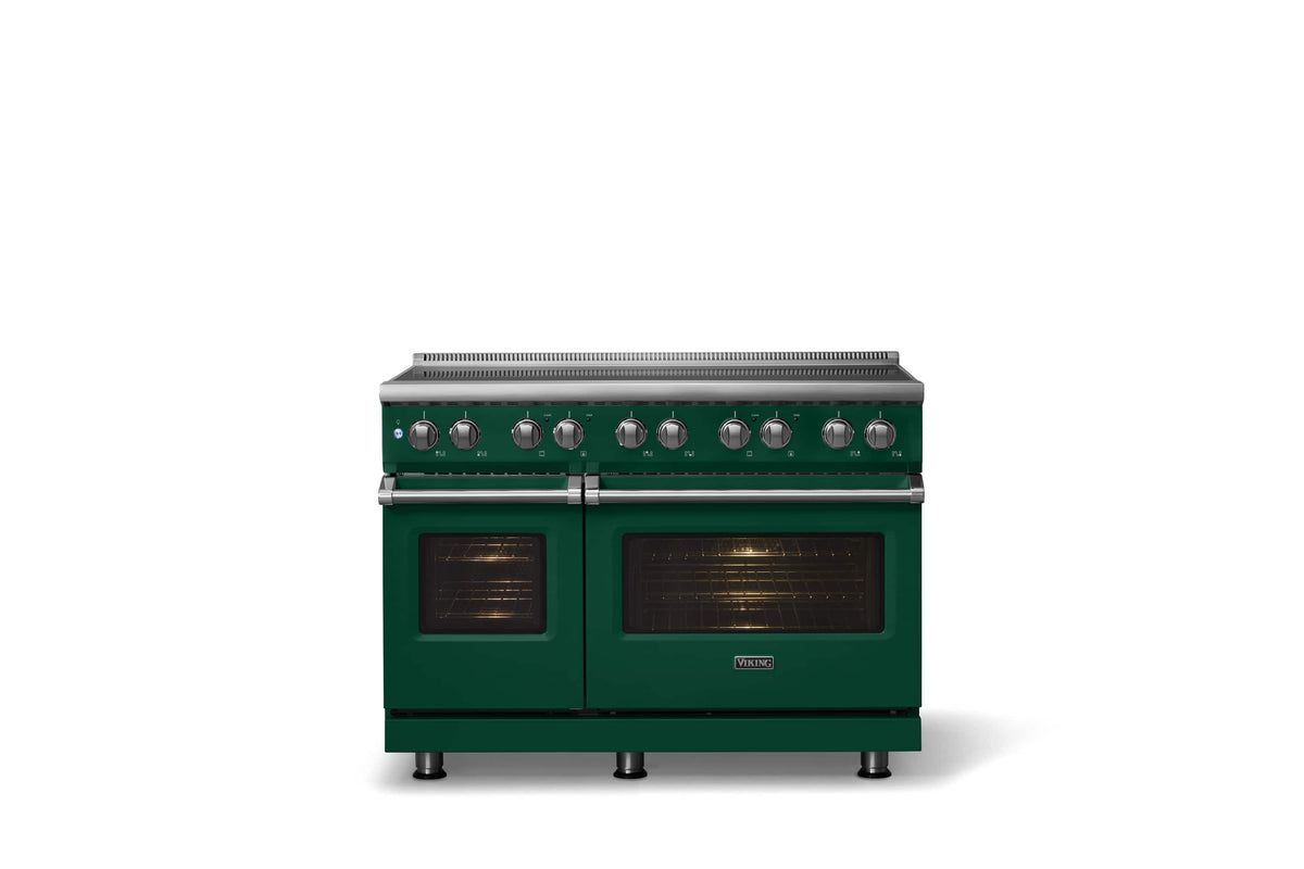 Viking - 48 in. Wide 6 Elements Pro 5 Series 7.3 Cu. Ft. Freestanding 6 Element Induction Convection Range - Ivy