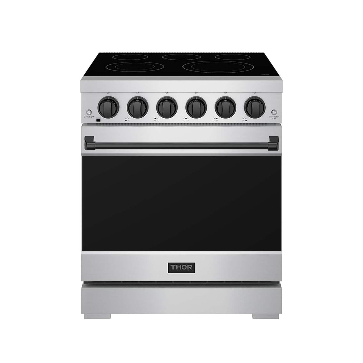 Gordon Ramsay Series by Thor Kitchen 4.55 Cu. Ft Freestanding Electric Range with Black Hardware - Stainless Steel