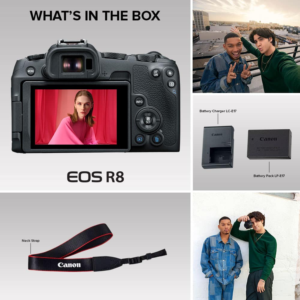 Canon - EOS R8 4K Video Mirrorless Camera (Body Only) - Black