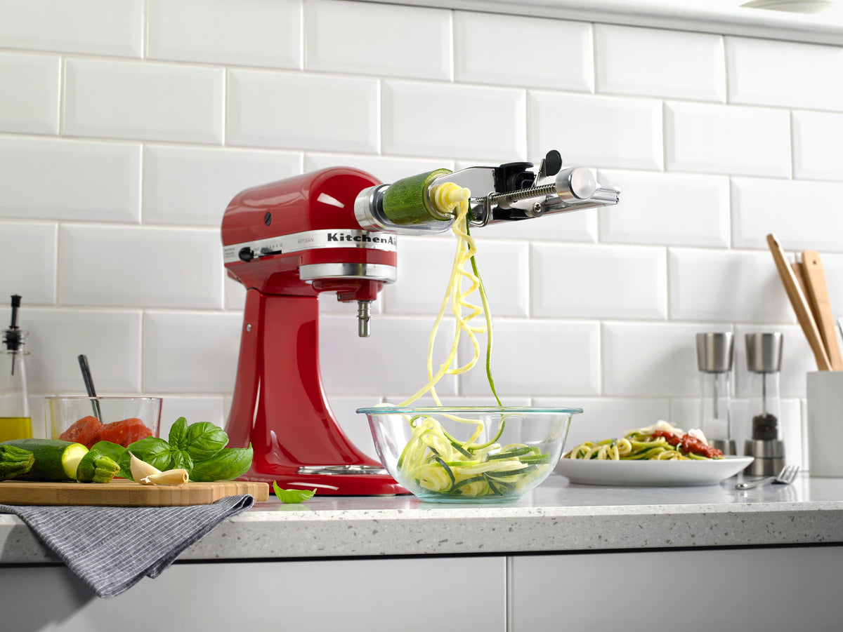 Spiralizer (Peel, Core & Slice) Attachment for KitchenAid Stand Mixers - Stainless Steel