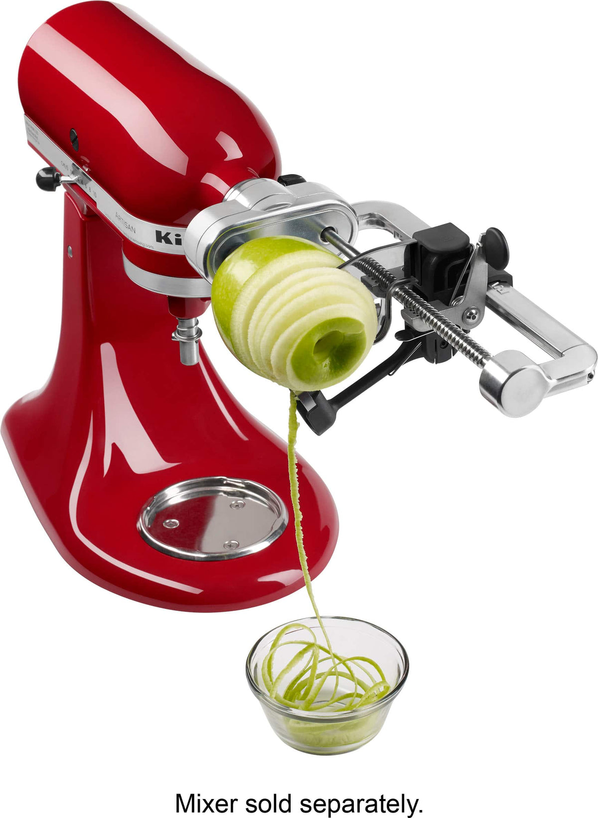 Spiralizer (Peel, Core & Slice) Attachment for KitchenAid Stand Mixers - Stainless Steel