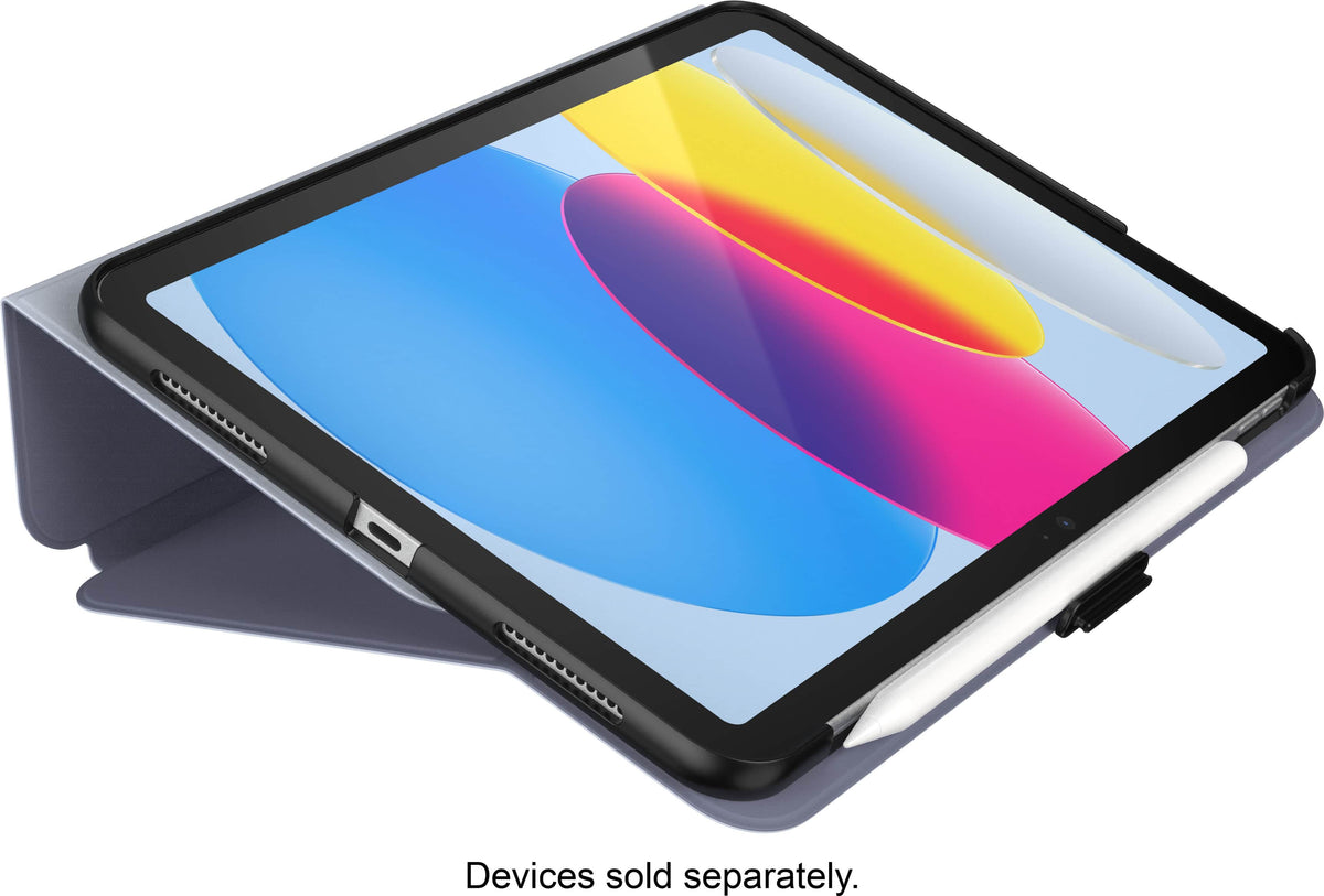 Speck - Balance Folio Case for Apple iPad 11" A16/10th Gen - Sable/Blue Granite/Black