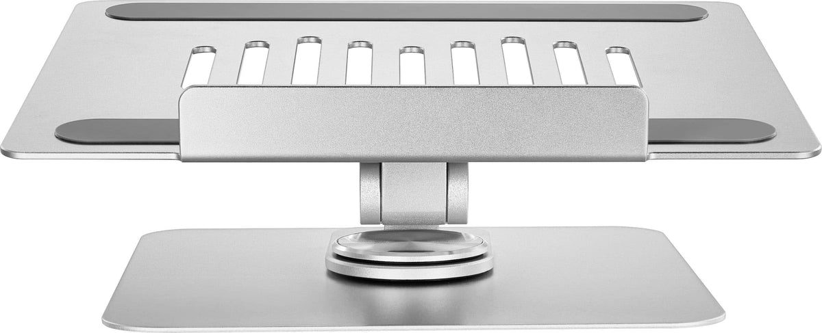 Insignia™ - Laptop Stand with Adjustable Height and Angle for Laptops up to 17” Wide - Silver