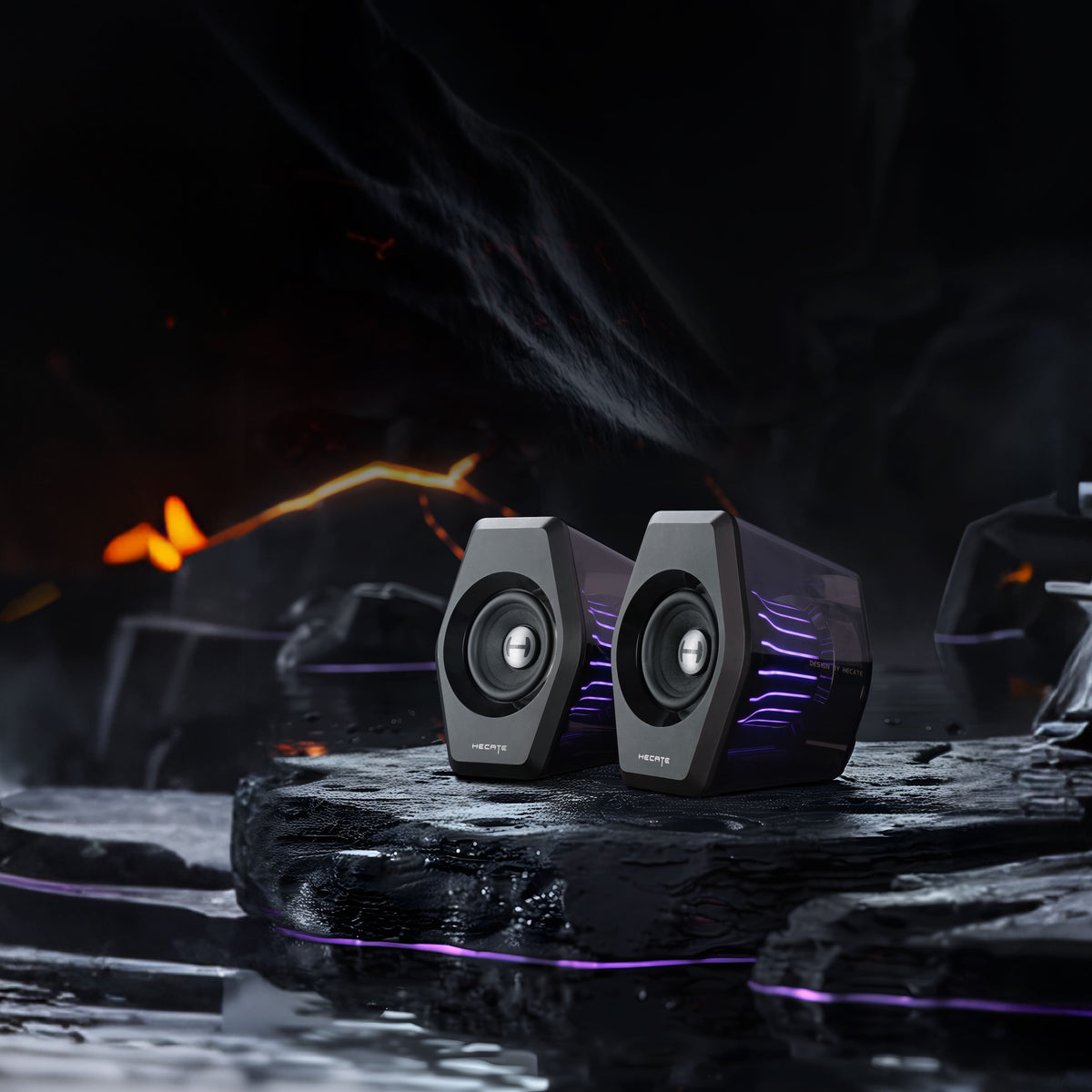 Edifier - G2000 Pro 2.0 Bluetooth Gaming Speakers with RGB Lighting (2-Piece) - Black