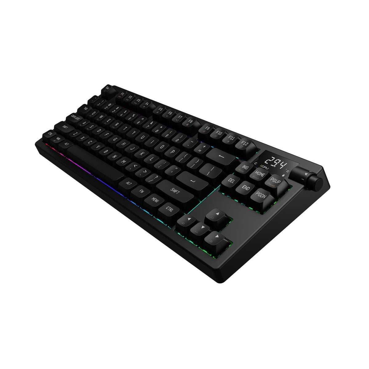 GAMDIAS - HERMES M7 TKL Hybrid Mechanical Red Switch Gaming Keyboard - Black