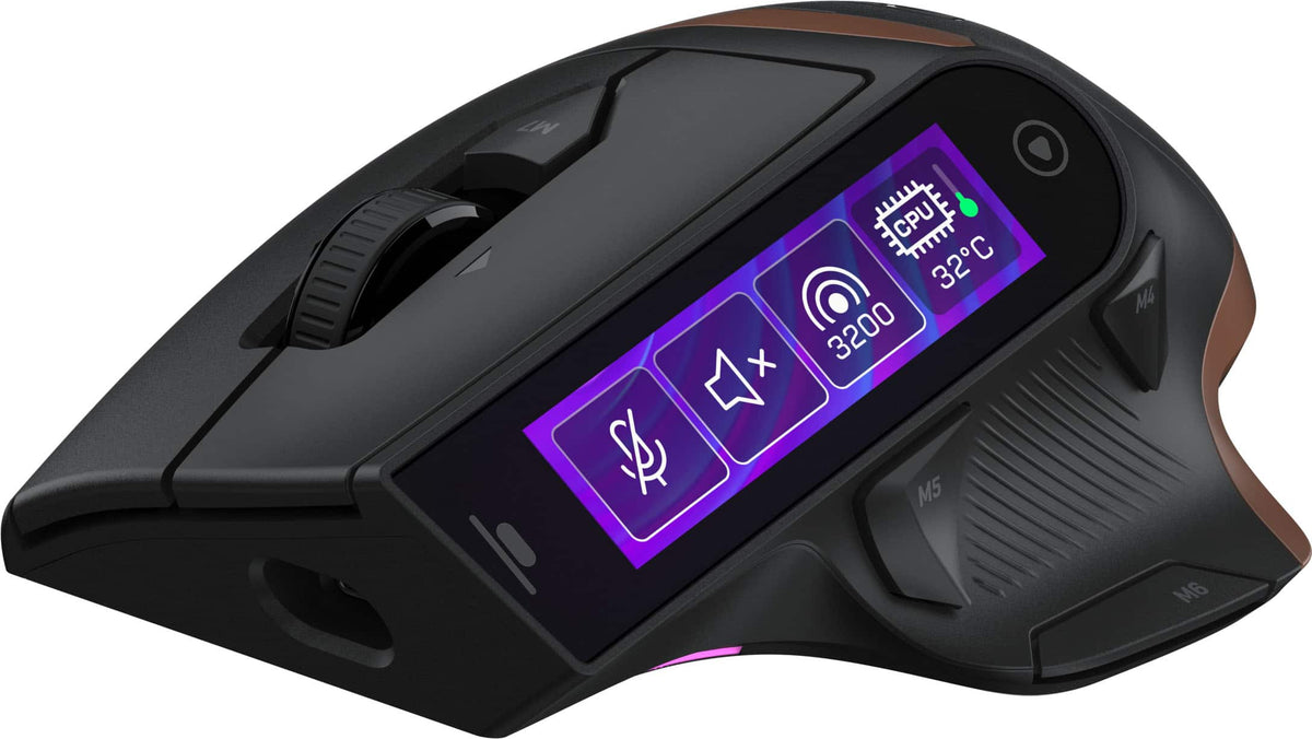 Turtle Beach - Command Series MC7 Advanced Wireless Touchscreen Optical Gaming Mouse for Windows 10/11 PC - Wireless - Black