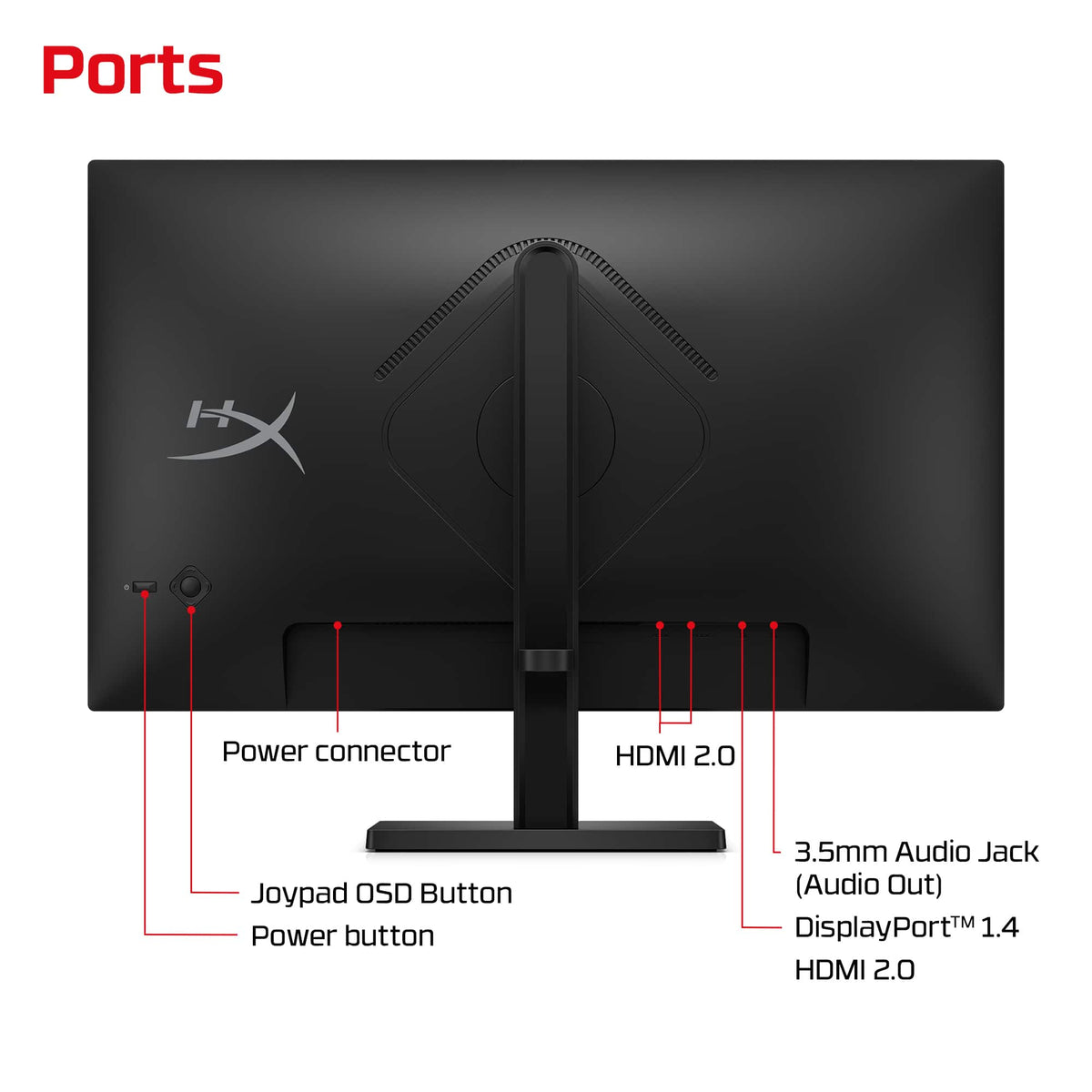 HyperX - OMEN by HP 24" IPS Full HD 180Hz FreeSync Gaming Monitor with Adjustable Height (DisplayPort, HDMI) - Black