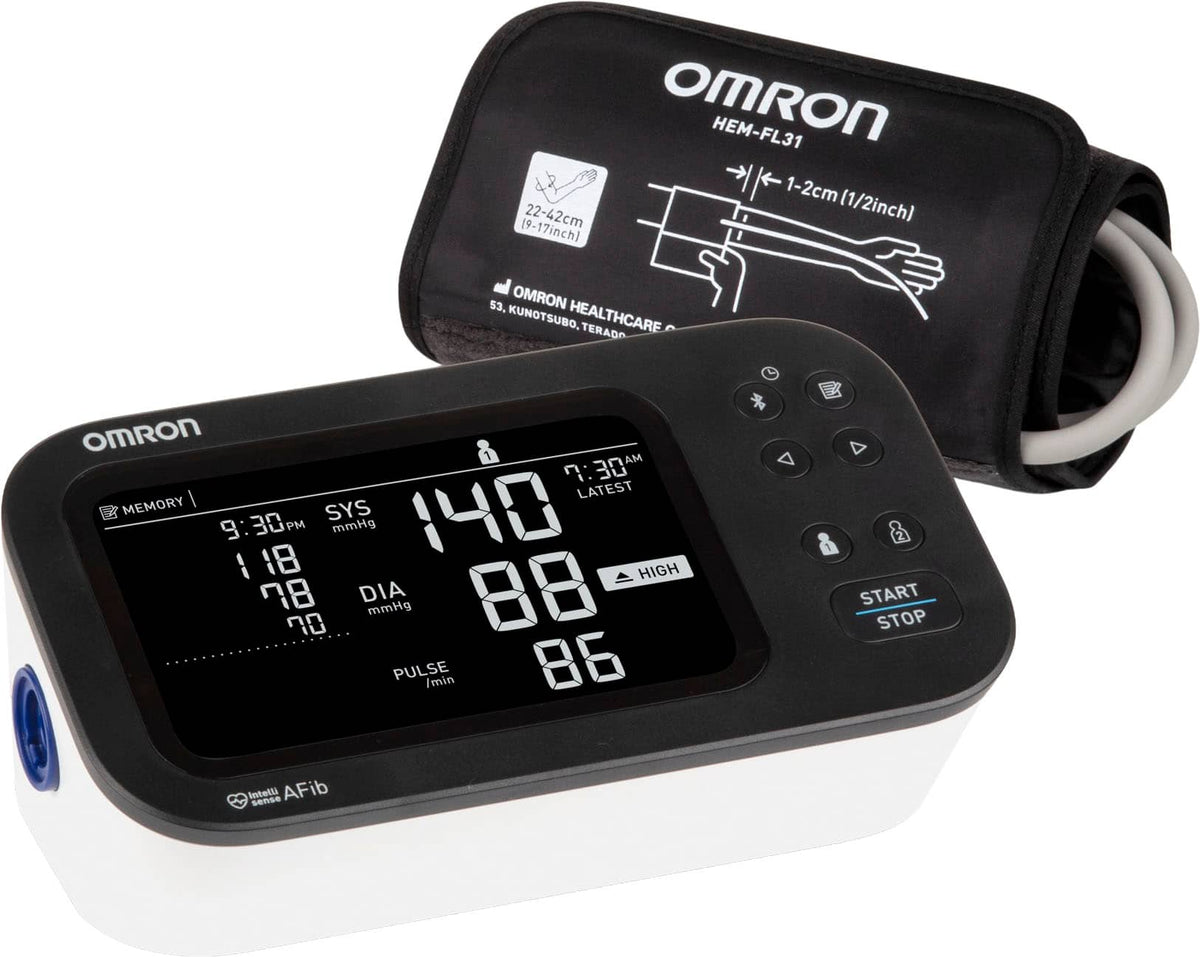 Omron - 10 Series Upper Arm Blood Pressure Monitor - Black
