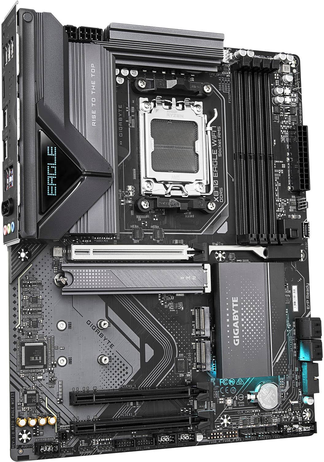 GIGABYTE - X870 EAGLE WIFI7 (Socket AM5) AMD X870 ATX DDR5 Wi-Fi 7 Motherboard - Black