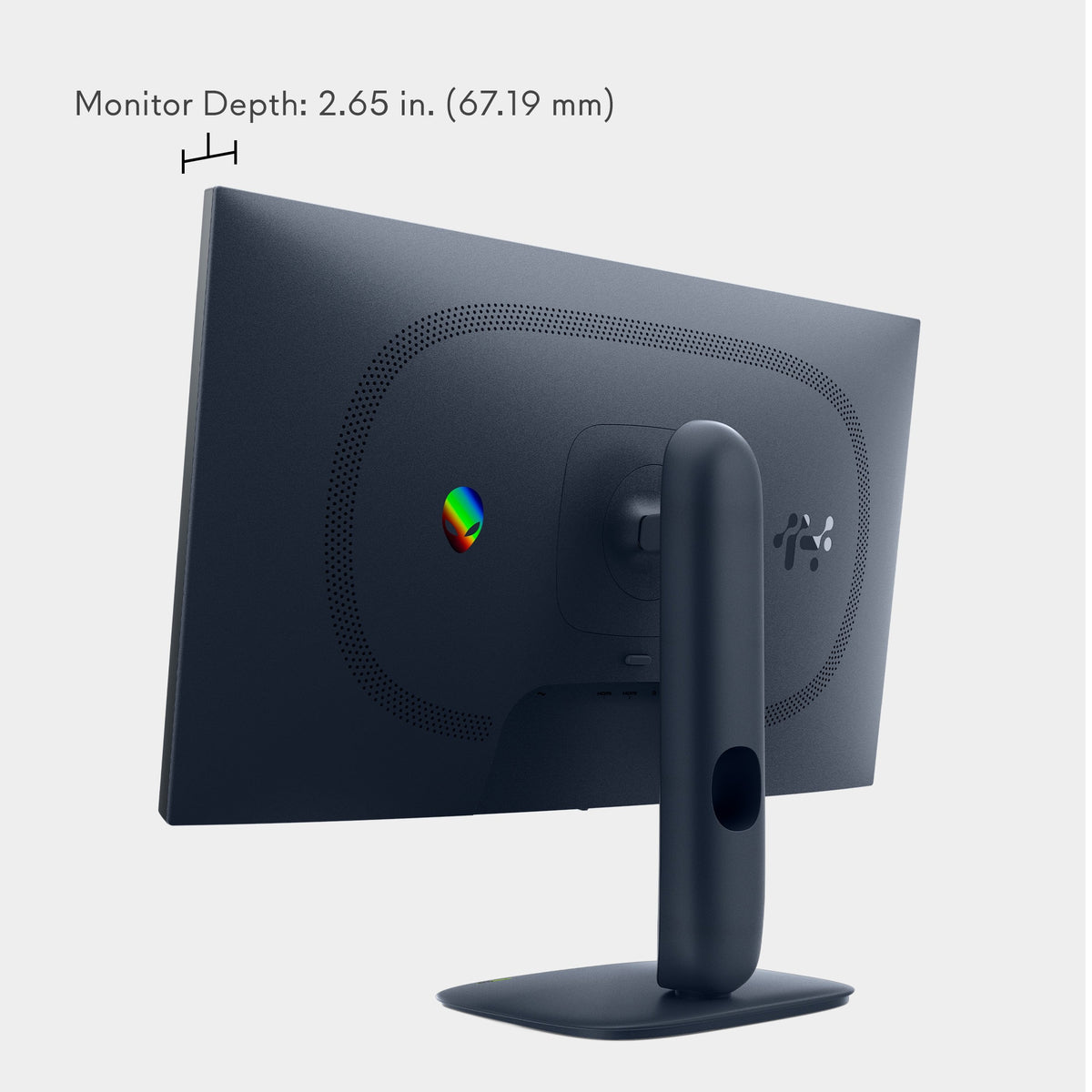 Alienware - AW2725DM 27" IPS LED QHD 180Hz 1ms FreeSync and G-Sync Compatible Gaming Monitor with HDR (HDMI, DisplayPort, USB) - Interstellar Indigo