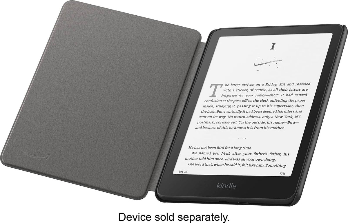 Amazon - Kindle Paperwhite/Colorsoft Case, Water-Safe fabric, Foldable Lightweight Cover - Black